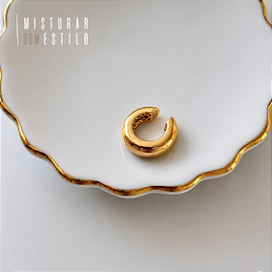 Piercing Liso Puff - Dourado