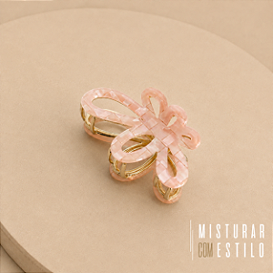 Presilha Orla Flor - Rosa Blush