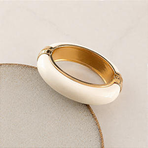 Bracelete Orla Resina - Branco