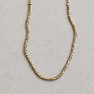 Colar Orla Malha - Dourado