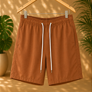 Short Praia Trento - Liso Ferrugem