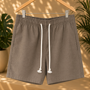 Short - Linho Fendi Mesclado
