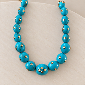 Colar Cristina - Turquesa - Boho