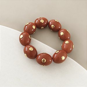Pulseira Cristina - Terracota - Boho