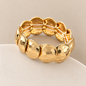 Bracelete Chapa Flexível - Dourado - Orla