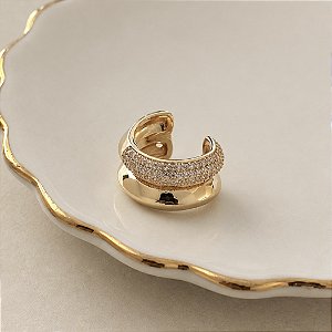 Piercing Duplo Cravejado - Dourado