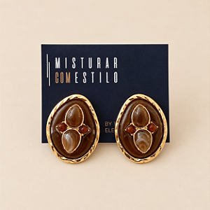Brinco Orgânico Andes - Marrom Mescla