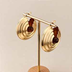 Argola Espiral Lumière - Tartaruga
