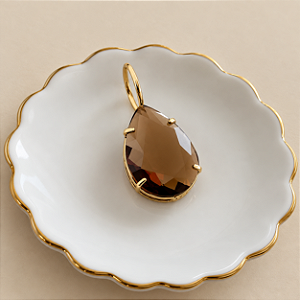 Pingente Cristal Gota - GG - Whisky