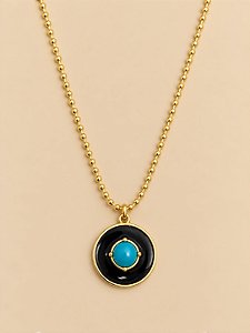 Colar Aurora - Turquesa com Preto