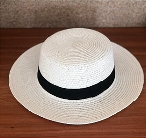 Chapéu de Palha Quadrado - Off