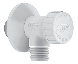 Registro Regulador De Vazão Com Filtro Abs Branco 1/2 Censi