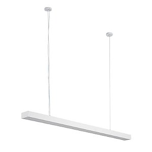Luminaria Pendente LED linear Otan 24w 3000k 1,20mt Branco