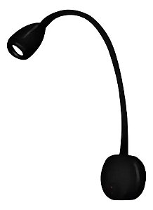 luminária Arandela Led Flexível Parede BEET 3w 3000k Preto