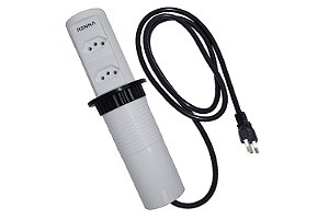 Torre Tomada Automática Moveis Embutir Retrátil 2 Tomadas BR