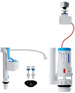 Kit Caixa Acoplada Reparo Completo Acionador Duplo Blukit