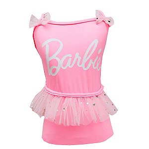 Roupa Pet - Barbie/ Camiseta Barbie para Pets/ Regata Pet