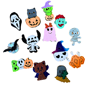 Kit adesivos de Halooween pra Pet