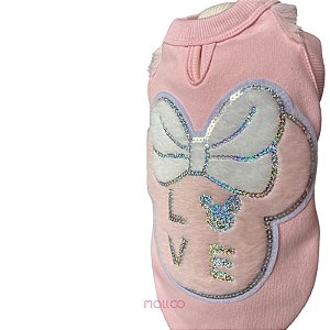 Moletom MiniLove Rosa Bebê