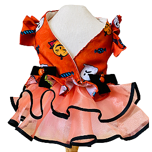 Vestido Halloween Laranja