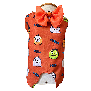 Capa de Halloween Laranja