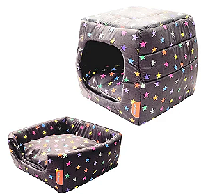 Cama para pet 2 em 1 Estrela