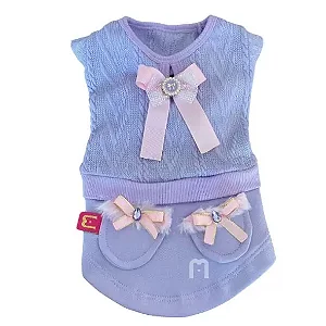 Vestido Tricô Lilás