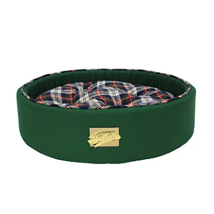 Caminha verde com Xadrez para pet