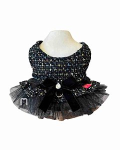Peitoral Tweed Preto