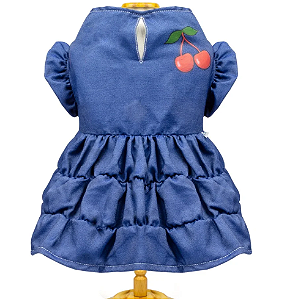 Vestido Jeans Cereja