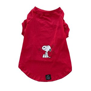 Camisa Snoopy Love Veremelho