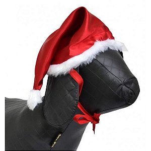 Gorrinho Natal Pet Papai Noel com Encaixe