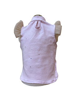 Blusa Fluflu Brilho Rosa para Cães