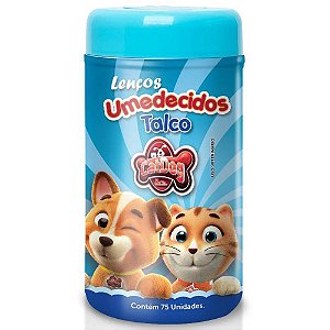 Lenço umedecido - Talco - 75 unidades