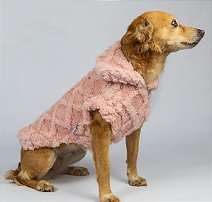Casaco Jaquard Rosa para Cães