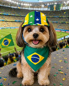 Boné Estrelas do Brasil para Cães