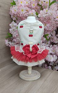 Vestido Cereja Dudog para Cães