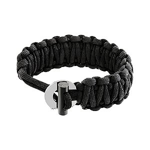 Pulseira Tática Cord Mag NTK C/ Pederneira Paracord 3 Metros