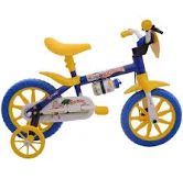 Bicicleta Infantil Aro 12 Cairu Shark Big Boy Nathor 1 Marcha Freio Tambor - Azul