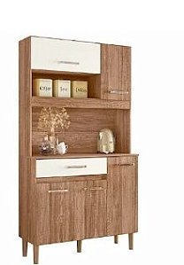 KIT COZINHA NICIOLI MAGAZIN 90 C/TAMPO 891.197.1 CARVALHO RUST/OFF WH CRIST