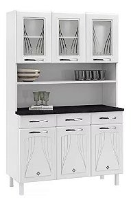 KIT COZINHA TELASUL STAR 6 PTS 3 GVS 816210-02 BCO / PTO