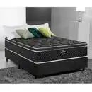 Cama Box Casal Colchão Mola Ensacada + Box Perola Negra / Gazin 188x138x59 Cm