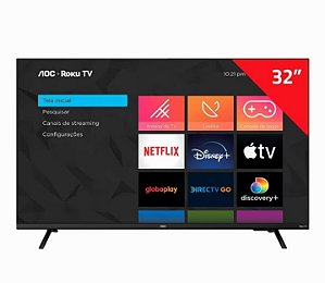 TV 32   AOC SMART ROKU HD 32S5135/78G 32S5135/78G PRETO BIVOLT