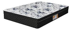COLCHAO PORTAL ESPUMA SUPREME COMPOSTO COM EURO ALT210 COMP1880 LARG1380 COR33-PRETO FLORAL