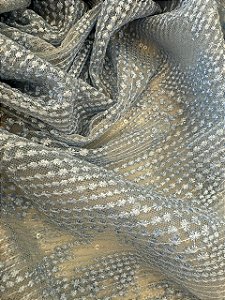 Tule Bordado com Paetês