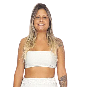 Top Cropped Feminino Alça Lurex Shine Slim Plus Size Brilho