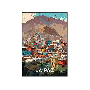 Imã de Geladeira Da Bolívia La Paz - Gringo's House | Relógios