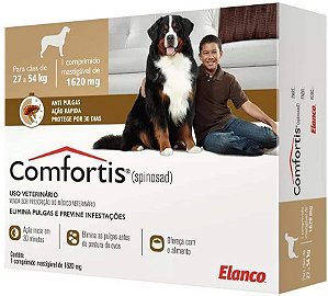 Comfortis Marrom Antipulgas - 1620mg para Cães de 27 a 54kg