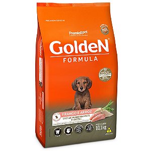 Ração Golden Fórmula Cães Filhotes Raças Pequenas Frango e Arroz - 10,1 kg