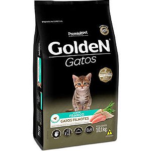 Ração Golden Gatos Filhotes Frango 10,1kg Alimento Premium Especial